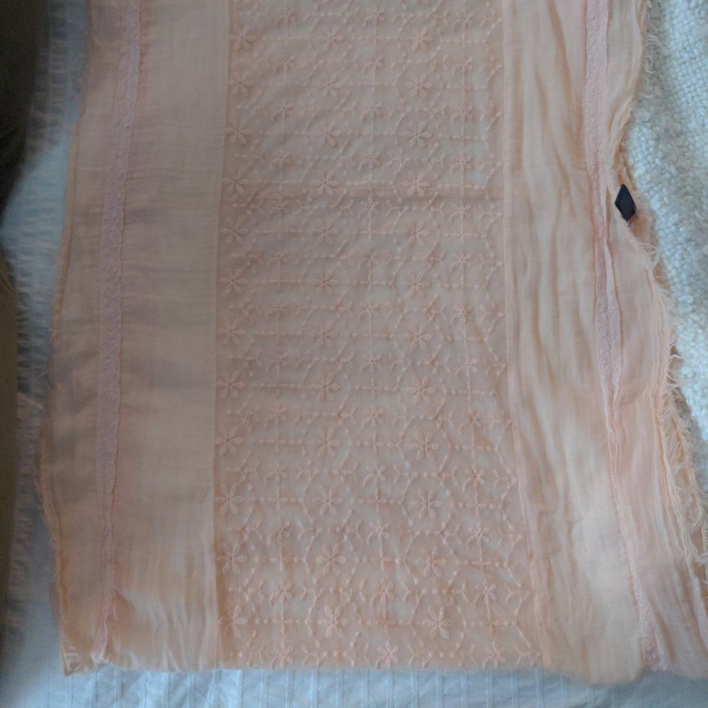 Sheer Pink Infinity Boho AE Scarf